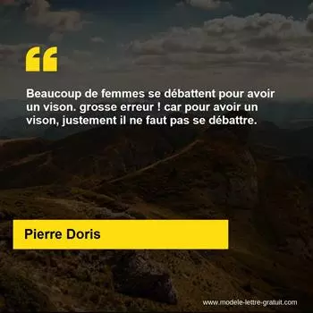 Citation Pierre Doris