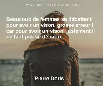 Citation de Pierre Doris