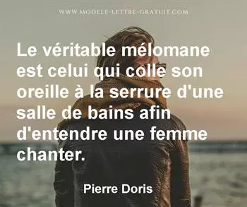 Citation de Pierre Doris