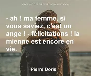 Citation de Pierre Doris
