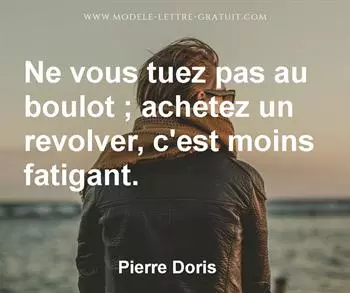 Citation de Pierre Doris