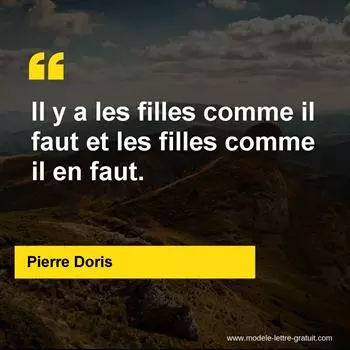 Citation Pierre Doris