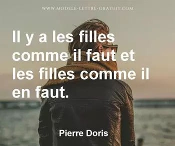 Citation de Pierre Doris
