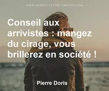Citation de Pierre Doris
