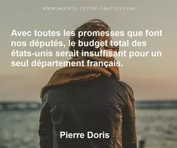 Citation de Pierre Doris