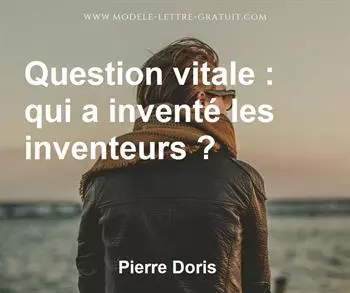 Citation de Pierre Doris