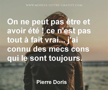 Citation de Pierre Doris