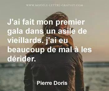Citation de Pierre Doris