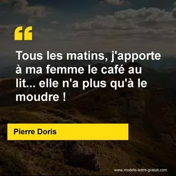 Citation Pierre Doris