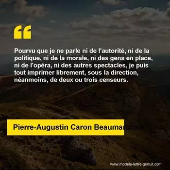 Citation Pierre-Augustin Caron Beaumarchais