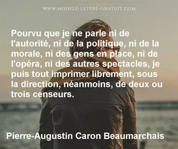 Citation de Pierre-Augustin Caron Beaumarchais