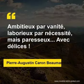 Citation Pierre-Augustin Caron Beaumarchais
