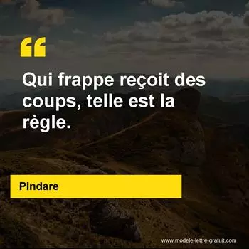 Citation Pindare