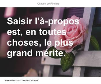 Citations Pindare