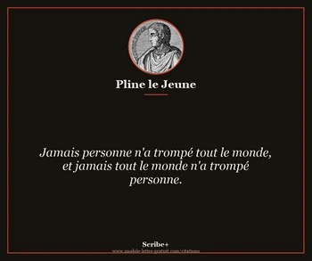 Citation de Pline le Jeune