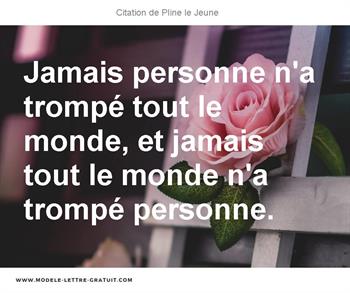 Citations Pline le Jeune