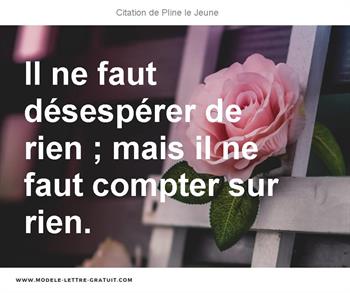 Citations Pline le Jeune