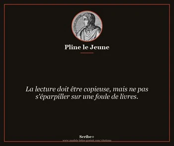 Citation de Pline le Jeune