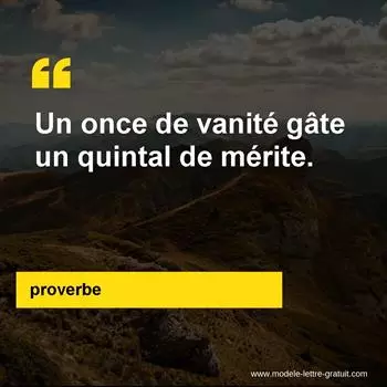 Citation proverbe