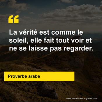 Citation Proverbe arabe