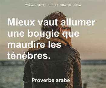 Citation de Proverbe arabe