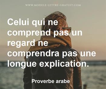 Citation de Proverbe arabe
