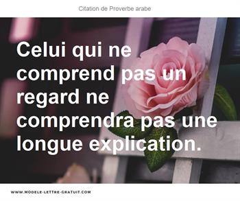Citations Proverbe arabe