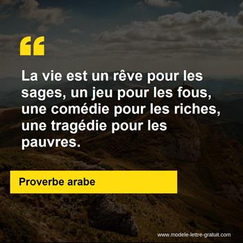 Citation Proverbe arabe