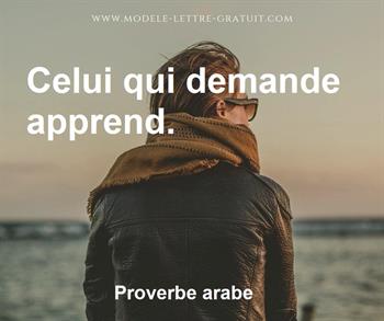 Citation de Proverbe arabe