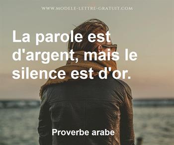 Citation de Proverbe arabe
