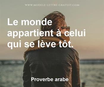 Citation de Proverbe arabe