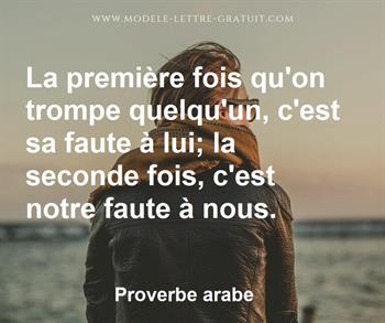 Citation de Proverbe arabe