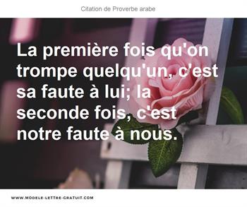 Citations Proverbe arabe