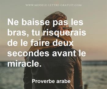 Citation de Proverbe arabe