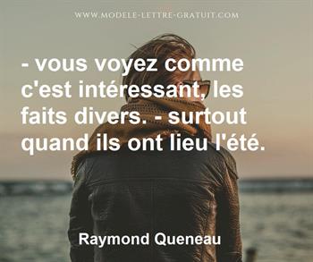 Citation de Raymond Queneau