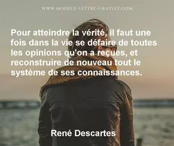 Citation de René Descartes