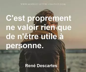 Citation de René Descartes