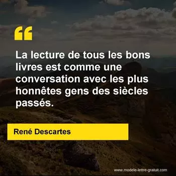 Citation René Descartes