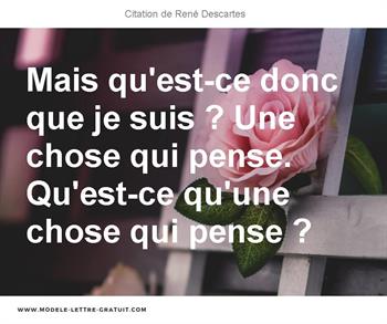 Citations René Descartes