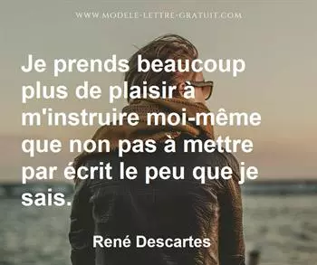 Citation de René Descartes