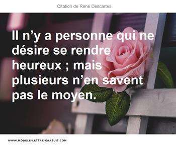 Citations René Descartes