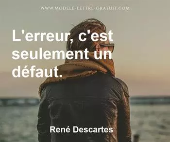 Citation de René Descartes