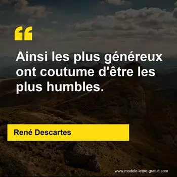 Citation René Descartes