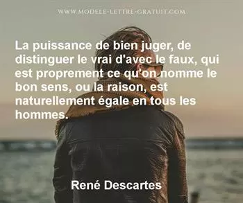 Citation de René Descartes