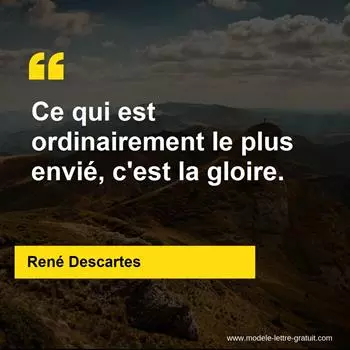 Citation René Descartes