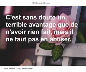 Citations Rivarol
