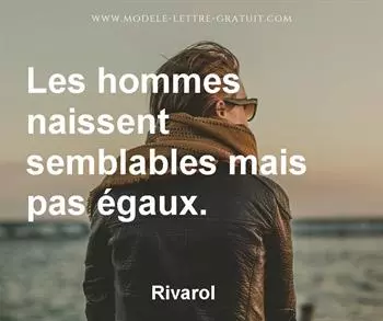 Citation de Rivarol