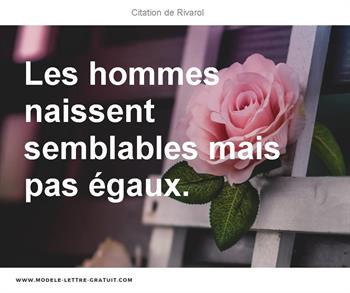 Citations Rivarol