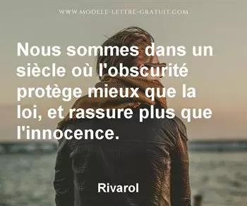Citation de Rivarol