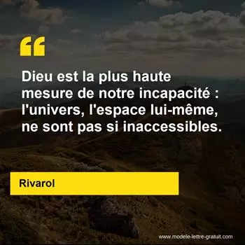 Citation Rivarol
